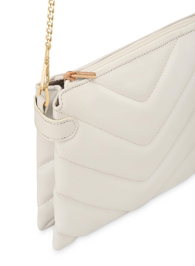 Fastrack Evening Party Sling Bag for Women, Girls and Ladies | Ladies Purse Handbag | Slings for Casual Carry Pearl White - Image 5